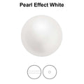 Preciosa Pearl Round - Maxima White 8 mm, 1 strand