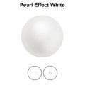 Preciosa Pearl Round - Maxima White 4 mm, 1 strand