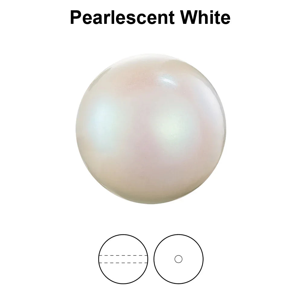 Preciosa Pearl Round - Maxima Pearlescent White 4 mm 50- pack Preciosa