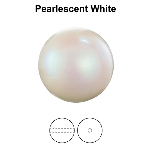 Preciosa Pearl Round - Maxima Pearlescent White 4 mm 50- pack Preciosa