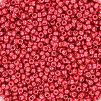Miyuki Seed Beads - Duracoat Galvanized LT Cranberry 15/0, 10 gram Miyuki