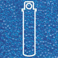 Miyuki Seed Beads - Matte Transparent Aqua 8/0, 22 gram Miyuki