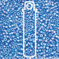 Miyuki Seed Beads - Matte Transparent Aqua AB 8/0, 22 gram Miyuki