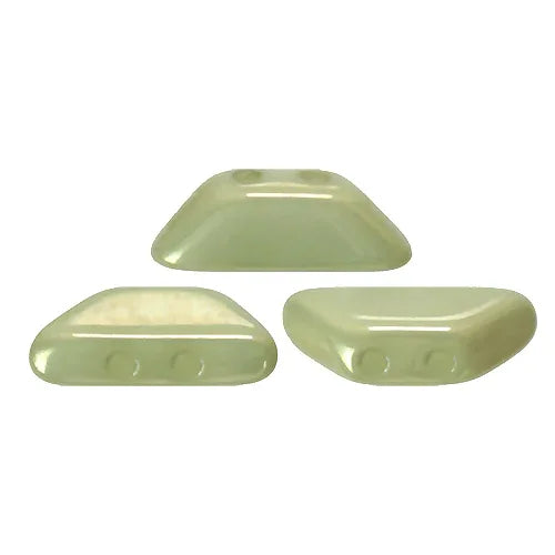 Tinos® Par Puca® - Opaque Light Green Ceramic Look, 10 gram Les perles par Puca® - Paris