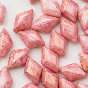 Matubo Gemduo - Chalk Red Terracota 8x5mm Matubo
