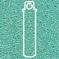 Miyuki Seed Beads - Matte Opaque Turquoise AB 15/0, 8,2 gram Miyuki