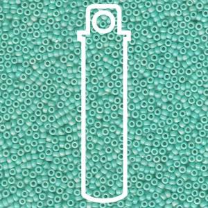 Miyuki Seed Beads - Matte Opaque Turquoise AB 15/0, 8,2 gram Miyuki