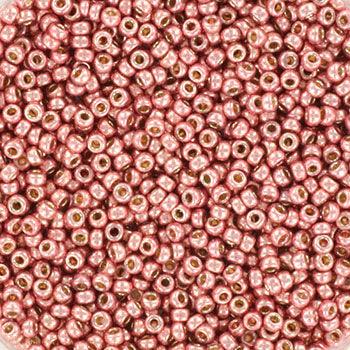 Miyuki Seed Beads - Duracoat Galvanized DK Coral 15/0, 10 gram Miyuki