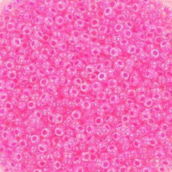 Miyuki Seed Beads - Luminous Wild Strawberry 15/0, 10 gram Miyuki