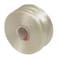 S-Lon Bead thread - Cream, Storlek AA, 1 Rulle Hilmas Pyssel
