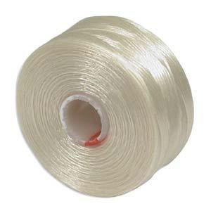 S-Lon Bead thread - Cream, Storlek AA, 1 Rulle Hilmas Pyssel