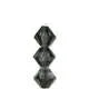 Tjeckiska MC Bicone - Crystal Valent, 3 mm, 1 sträng Preciosa