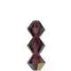 Tjeckiska MC Bicone - Amethyst AB, 3 mm - 1 sträng Preciosa