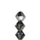 Tjeckiska MC Bicone - Crystal Helio 4 mm, 1 sträng Preciosa
