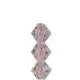 Tjeckiska MC Bicone - Pink Sapphire AB, 4 mm, 1 sträng Preciosa