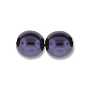 Tjeckiska Vaxade Glaspärlor - Purple 3mm, 1 sträng Hilmas Pyssel