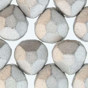 Briolette - Bronze Aluminium 9x10mm, 1 sträng Hilmas Pyssel