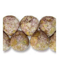 Briolette - Senegal Purple 9x10mm, 1 sträng Hilmas Pyssel