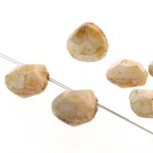 Briolette - Honey Drizzle 9x10mm, 1 sträng Hilmas Pyssel