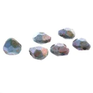 Briolette - Lazure Blue 9x10mm, 1 sträng Hilmas Pyssel
