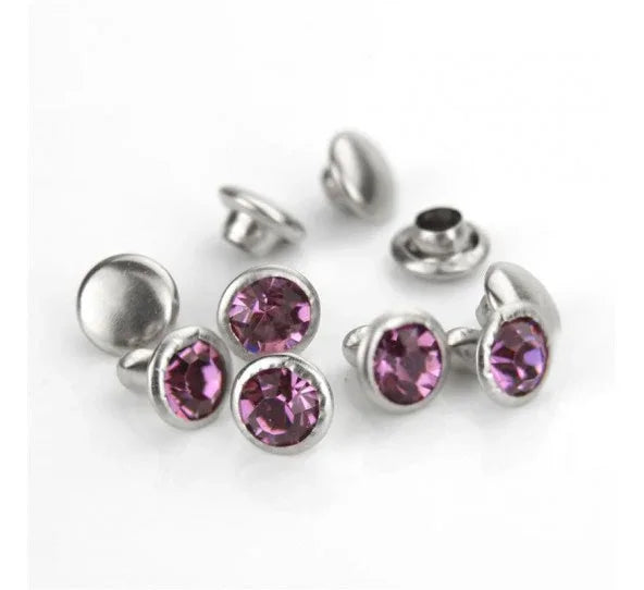 Nitar ImpressArt - Czech Crystal Snap Rivets, Round- Amethyst (5st) ImpressArt
