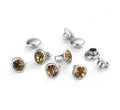 Nitar ImpressArt - Czech Crystal Snap Rivets, Round- Topaz (5st) ImpressArt