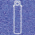 Miyuki Seed Beads - Semi-Matte Transparent Sapphire AB 11/0, 24 gram Miyuki
