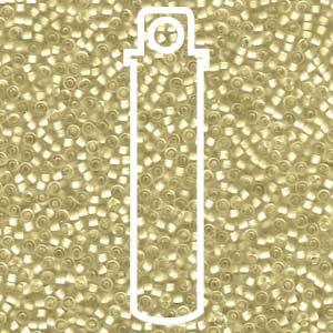 Miyuki Seed Beads - Semi-Matte Yellow Lined Crystal 11/0, 24 Gram Miyuki