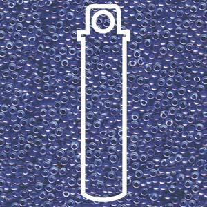 Miyuki Seed Beads - Blue Lined Crystal Luster 11/0, 24 Gram Miyuki