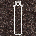 Miyuki Seed Beads - Metallic Chocolate 11/0, 24 gram Miyuki