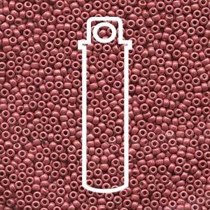 Miyuki Seed Beads - Duracoat Galvanized Matte LT Cranberry 11/0, 24 gram Miyuki