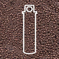 Miyuki seed beads - Duracoat Galvanized Matte DK Berry 11/0, 24 gram Miyuki