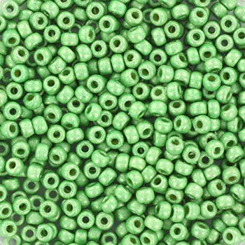 Miyuki Seed beads - Duracoat Galvanized Matte DK Mint Green 11/0, 10 gram Miyuki