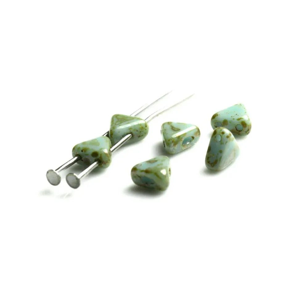 Kheops® Par Puca® - Opaque Blue Turquoise Picasso, 10 gram Les perles par Puca® - Paris