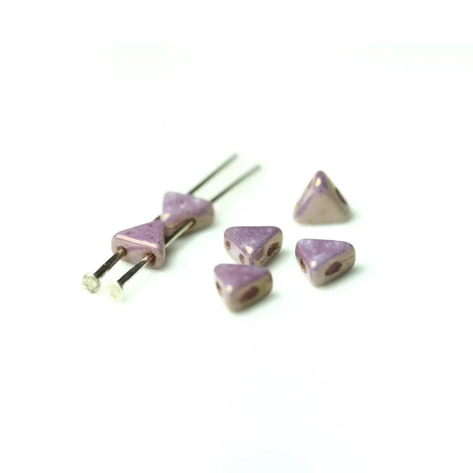 Kheops® Par Puca® - Opaque Mix Violet / Gold Ceramic Look, 10 gram Les perles par Puca® - Paris