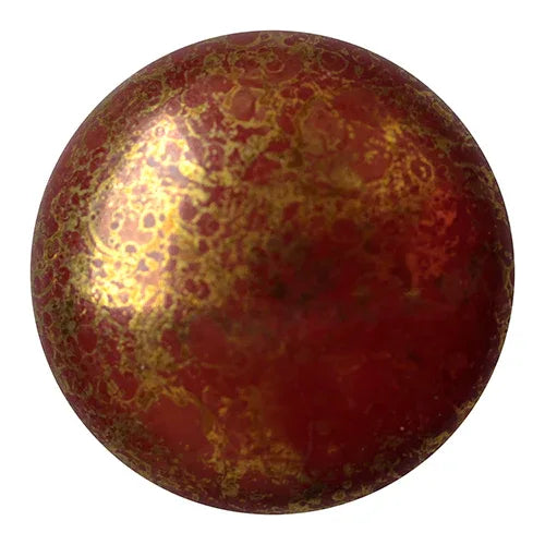 Cabochon par Puca® - Opaque Choco Bronze 25 mm, 1 styck Les perles par Puca® - Paris