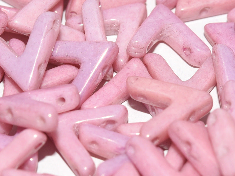 AVA bead - Chalk White Lila Luster 10x4mm, 5-pack Hilmas Pyssel