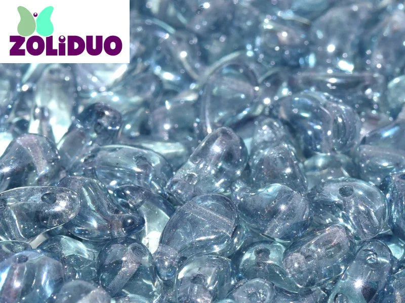 Zoliduo Höger - Crystal Baby Blue Luster 5x8mm, 20-pack Hilmas Pyssel