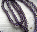 Facetterade glaspärlor - Lila 2,5x2mm 1 sträng Hilmas Pyssel