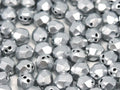 Facetterade RounTrio - Aluminium Silver 6mm, 20-pack Hilmas Pyssel