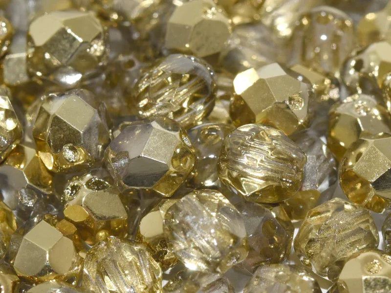 Facetterade RounTrio - Crystal Amber 6mm, 20-pack Hilmas Pyssel