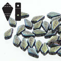 Kite Bead - Jet Laser Feather 9x5mm, 5 gram Hilmas Pyssel