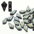 Kite Bead - Jet Laser Leaf 9x5mm, 5 gram Hilmas Pyssel
