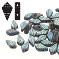 Kite Bead - Jet Laser Leaf Matt 9x5mm 5 gram Hilmas Pyssel