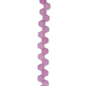Honeycomb - Silk Laser Silk Pink Web 6mm, 1 sträng Hilmas Pyssel