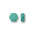 Honeycomb - Silk Laser Silk Turquoise 6mm, 1 sträng Hilmas Pyssel