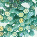 Honeycomb - Turquoise Green Laser Core AB 6mm 1 sträng Hilmas Pyssel