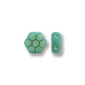 Honeycomb - Turquois Green Laser Core Matt AB 6mm, 1 Sträng Hilmas Pyssel