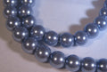 Vaxade glaspärlor - Syren 8mm 1 sträng Hilmas Pyssel
