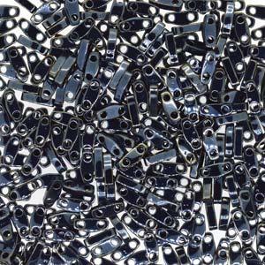 Miyuki Quarter Tila - Metallic Light Gunmetal 5x1,2mm, 5 gram Miyuki